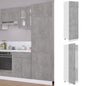 Armoire de réfrigérateur Gris béton 60x57x207cm Bois ingénierie
