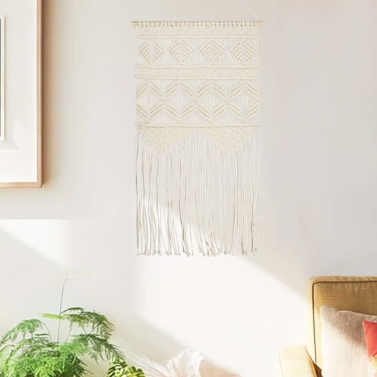Cintre mural en macramé 40x80 cm Coton