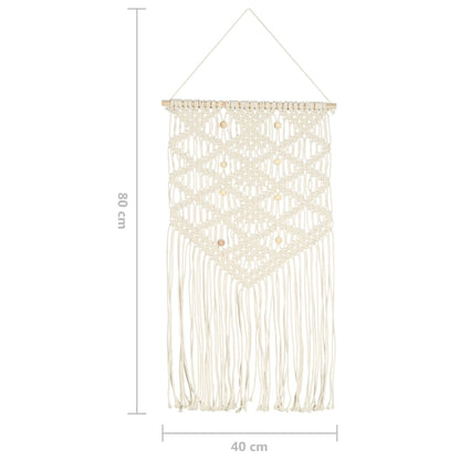 Cintre mural en macramé 40x80 cm Coton