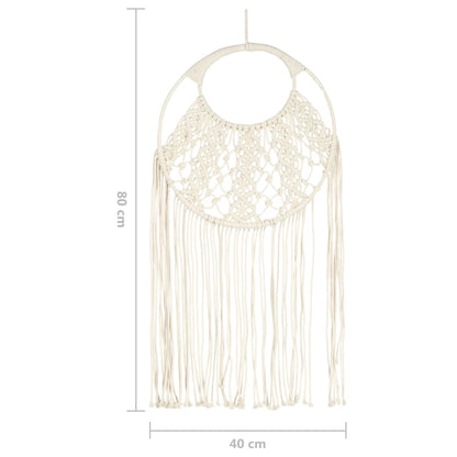 Cintre mural en macramé 40x80 cm Coton