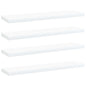 Panneaux de bibliothèque 4 pcs blanc bois d’ingénierie