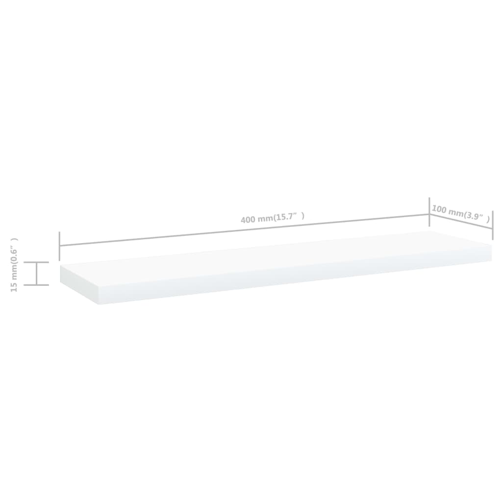 Panneaux de bibliothèque 4 pcs blanc bois d’ingénierie