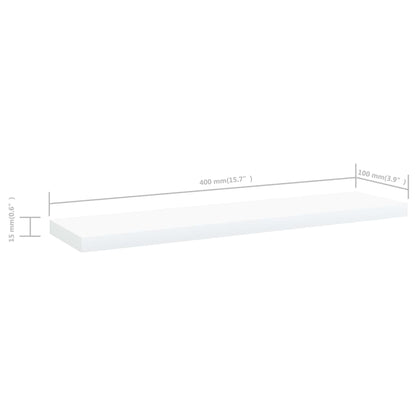 Panneaux de bibliothèque 4 pcs blanc bois d’ingénierie