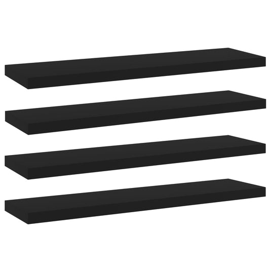 Panneaux de bibliothèque 4 pcs blanc bois d’ingénierie