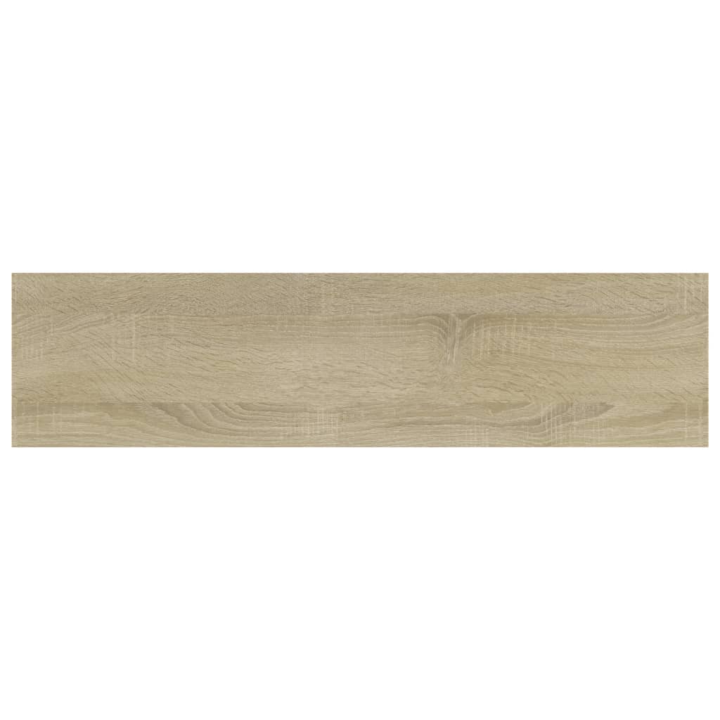 Panneau de bibliothèque 4 pcs chêne sonoma bois d’ingénierie