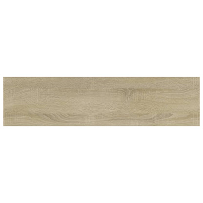 Panneau de bibliothèque 4 pcs chêne sonoma bois d’ingénierie