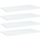 Panneaux de bibliothèque 4 pcs blanc bois d’ingénierie