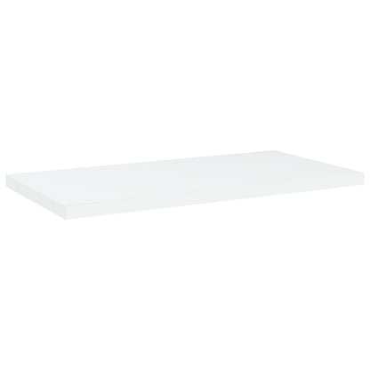 Panneaux de bibliothèque 4 pcs blanc bois d’ingénierie