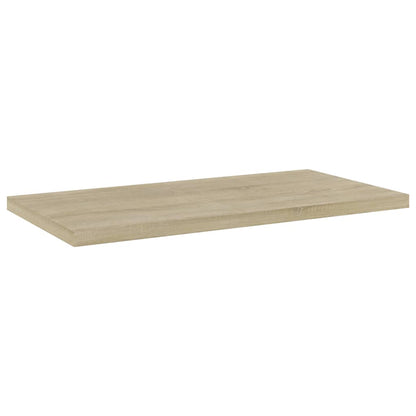 Panneau de bibliothèque 4 pcs chêne sonoma bois d’ingénierie