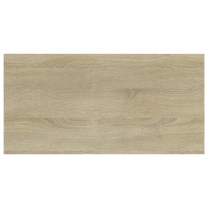 Panneau de bibliothèque 4 pcs chêne sonoma bois d’ingénierie