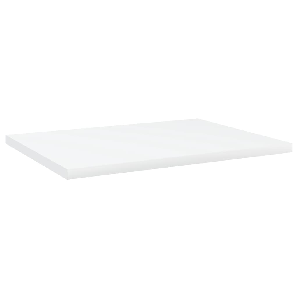 Panneaux de bibliothèque 4 pcs blanc bois d’ingénierie