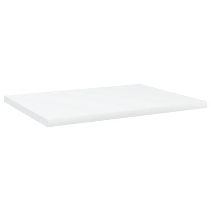 Panneaux de bibliothèque 4 pcs blanc bois d’ingénierie