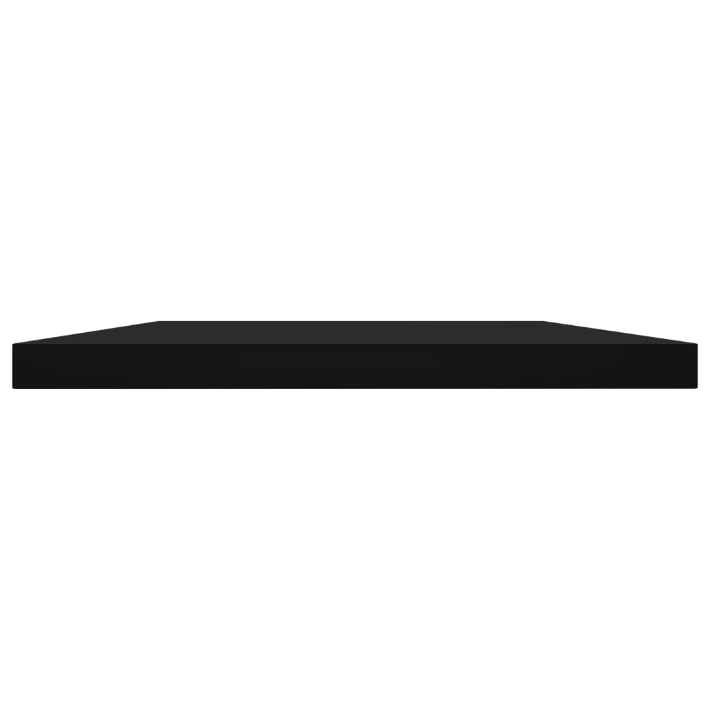 Panneaux de bibliothèque 4 pcs noir bois d’ingénierie
