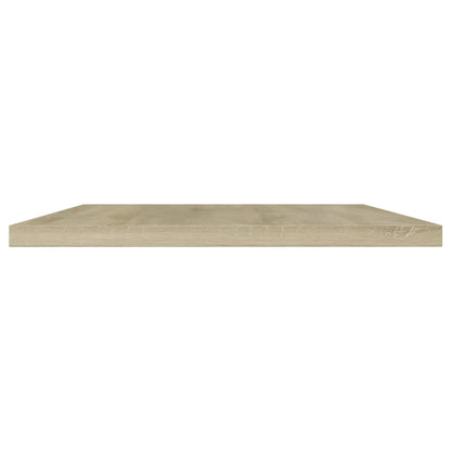 Panneau de bibliothèque 4 pcs chêne sonoma bois d’ingénierie