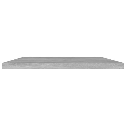 Panneaux de bibliothèque 4 pcs gris béton bois d’ingénierie