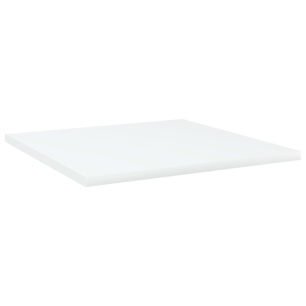 Panneaux de bibliothèque 4 pcs blanc bois d’ingénierie