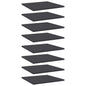 Panneaux de bibliothèque 8 pcs gris bois d’ingénierie