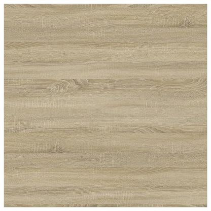 Panneau de bibliothèque 4pcs Chêne sonoma 40x40x1,5cm Aggloméré