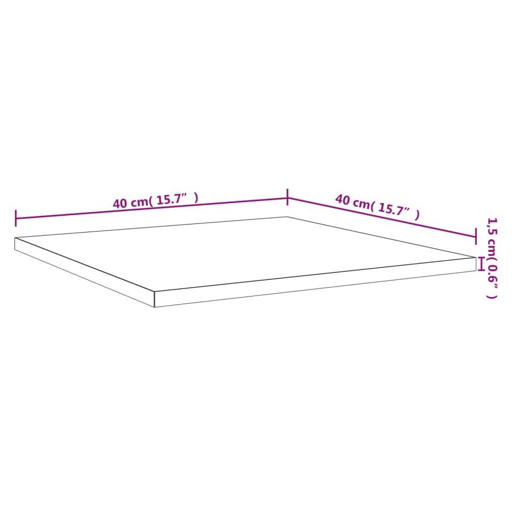 Panneau de bibliothèque 4pcs Chêne sonoma 40x40x1,5cm Aggloméré