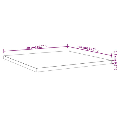 Panneau de bibliothèque 4pcs Chêne sonoma 40x40x1,5cm Aggloméré
