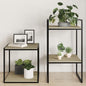 Panneau de bibliothèque 4pcs Chêne sonoma 40x40x1,5cm Aggloméré