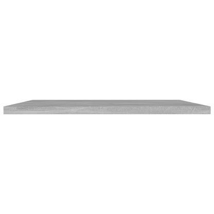 Panneaux de bibliothèque 4 pcs gris béton bois d’ingénierie