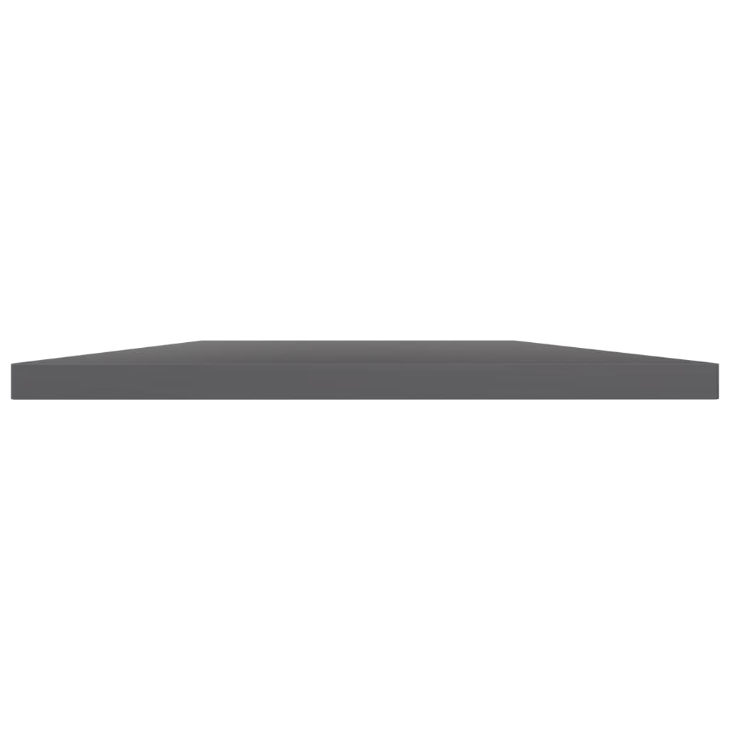Panneaux de bibliothèque 8 pcs gris brillant bois d’ingénierie