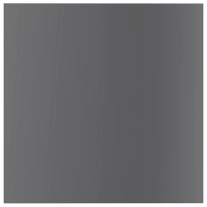 Panneaux de bibliothèque 8 pcs gris brillant bois d’ingénierie