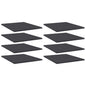 Panneaux de bibliothèque 8 pcs gris bois d’ingénierie