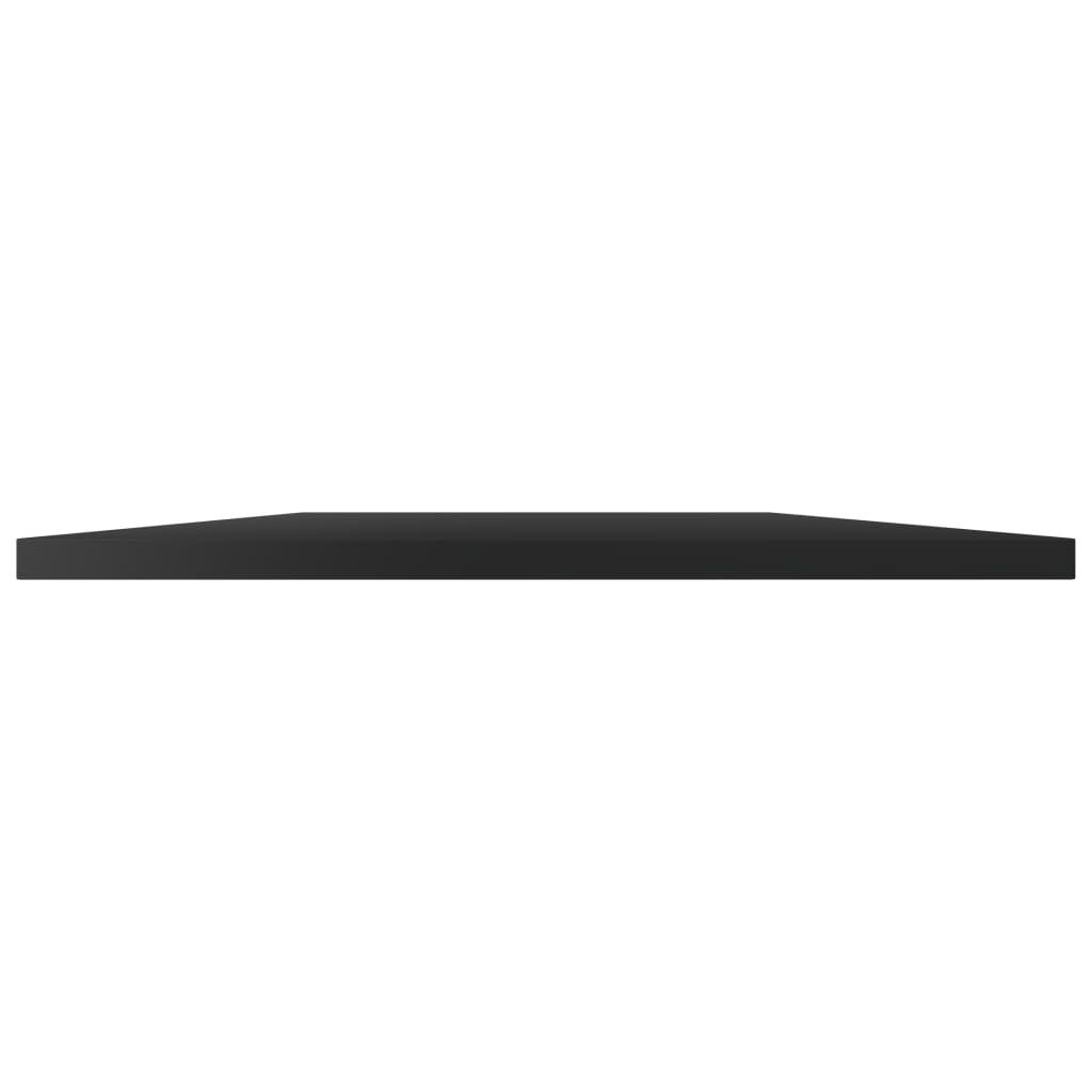 Panneaux de bibliothèque 8 pcs noir brillant bois d’ingénierie