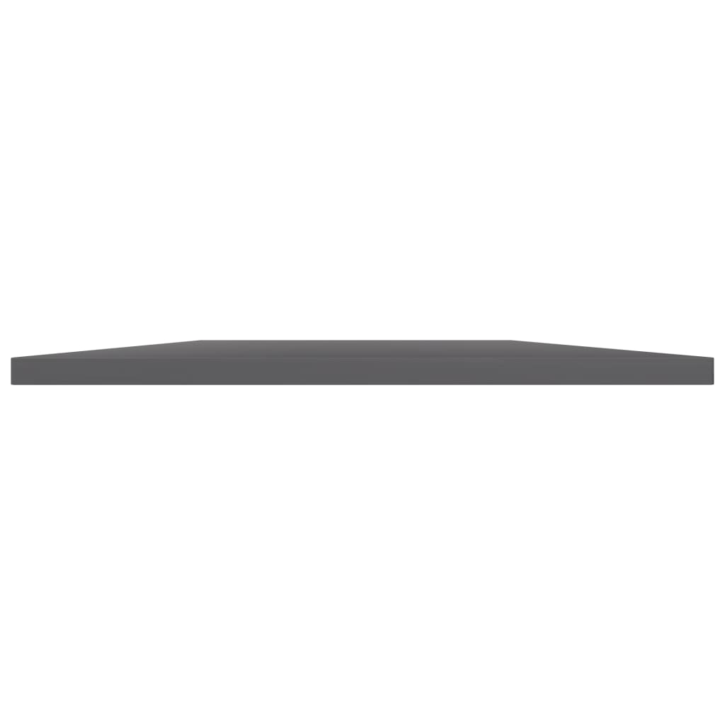 Panneaux de bibliothèque 8 pcs gris brillant bois d’ingénierie