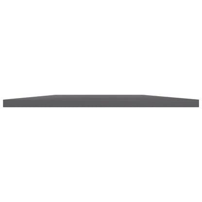 Panneaux de bibliothèque 8 pcs gris brillant bois d’ingénierie