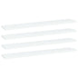 Panneaux de bibliothèque 4 pcs blanc bois d’ingénierie