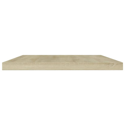 Panneau de bibliothèque 4pcs Chêne sonoma 60x10x1,5cm Aggloméré