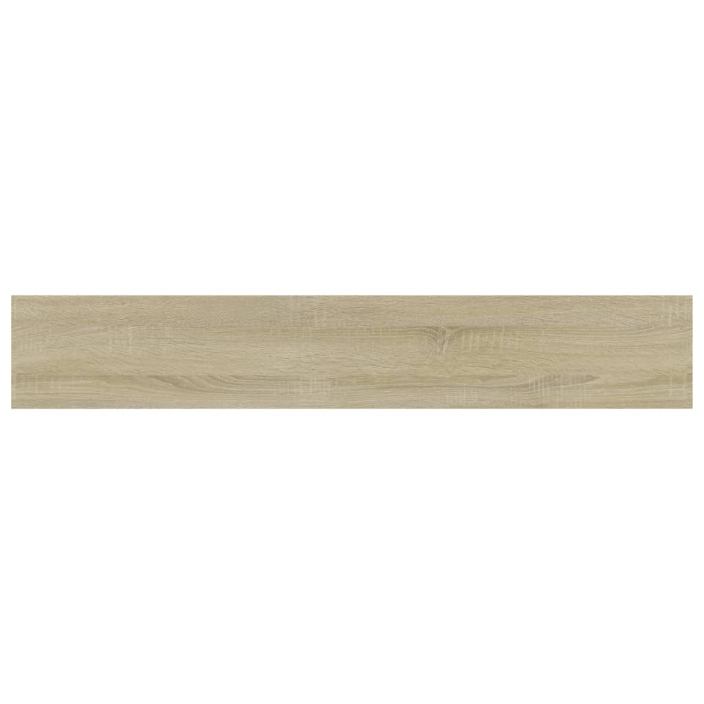 Panneau de bibliothèque 4pcs Chêne sonoma 60x10x1,5cm Aggloméré