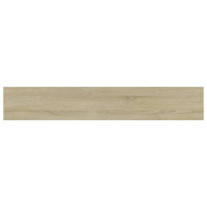 Panneau de bibliothèque 4pcs Chêne sonoma 60x10x1,5cm Aggloméré