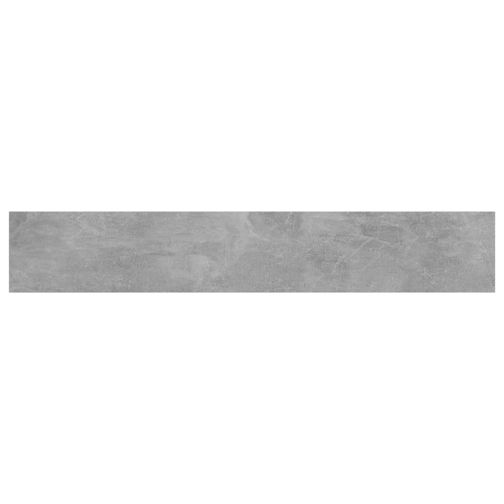 Panneaux de bibliothèque 4 pcs gris béton bois d’ingénierie