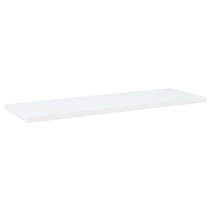Panneaux de bibliothèque 4 pcs blanc bois d’ingénierie