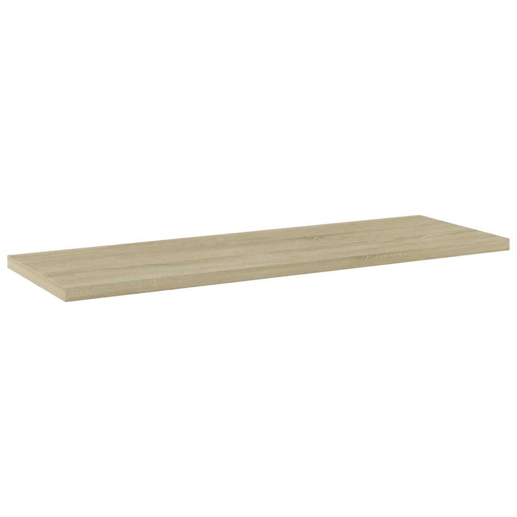 Panneau de bibliothèque 4pcs Chêne sonoma 60x20x1,5cm Aggloméré