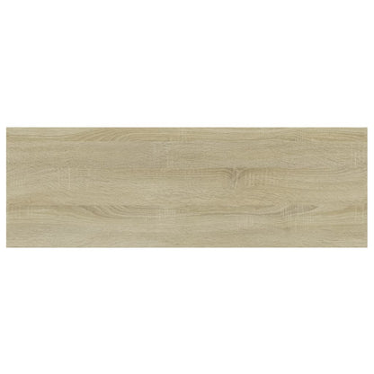 Panneau de bibliothèque 4pcs Chêne sonoma 60x20x1,5cm Aggloméré