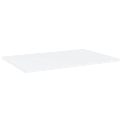 Panneaux de bibliothèque 4 pcs blanc bois d’ingénierie