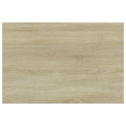Panneau de bibliothèque 4 pcs chêne sonoma bois d’ingénierie