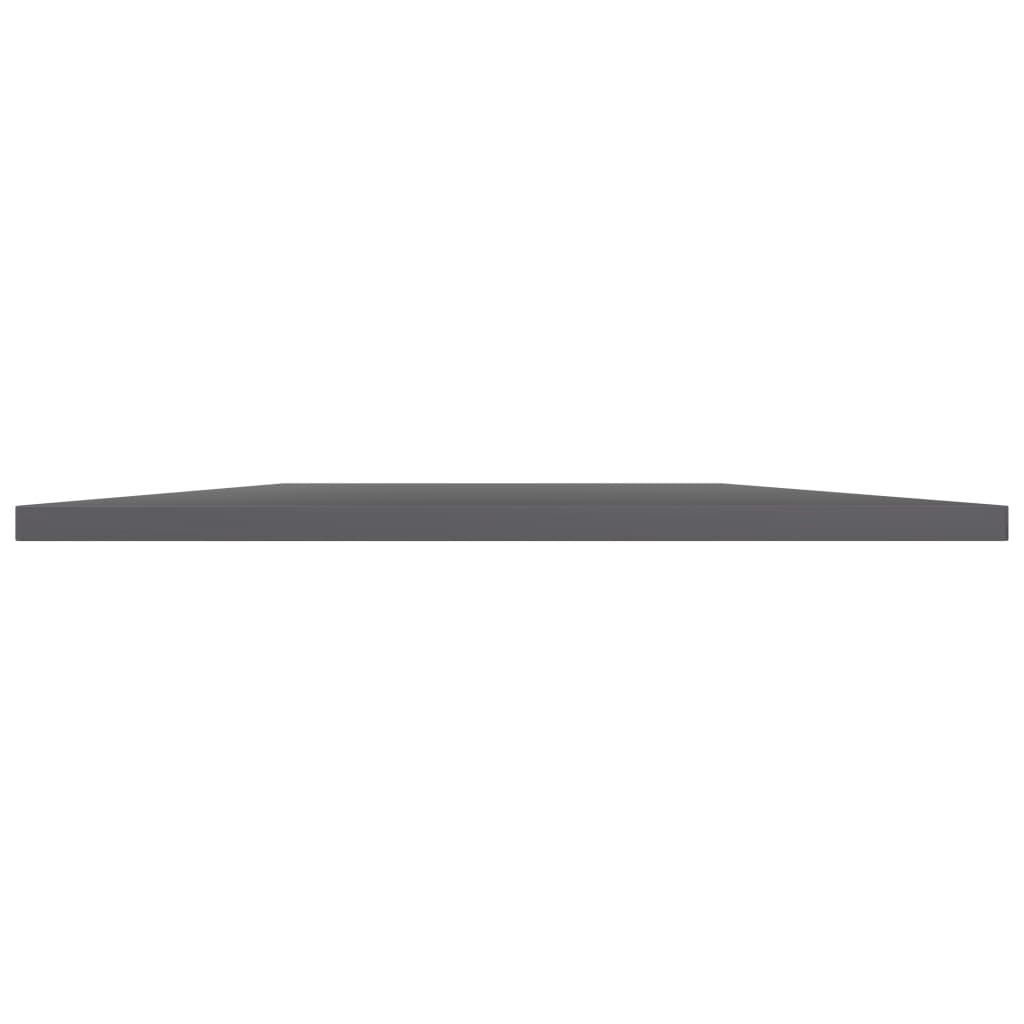 Panneaux de bibliothèque 8 pcs gris brillant bois d’ingénierie