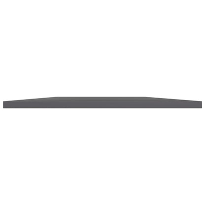 Panneaux de bibliothèque 8 pcs gris brillant bois d’ingénierie