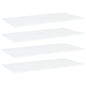 Panneaux de bibliothèque 4 pcs blanc bois d’ingénierie