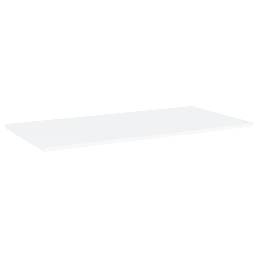 Panneaux de bibliothèque 4 pcs blanc bois d’ingénierie