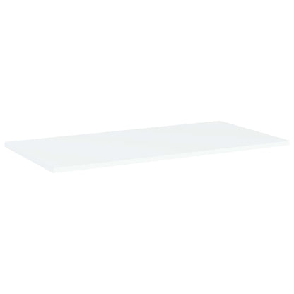 Panneaux de bibliothèque 4 pcs blanc bois d’ingénierie