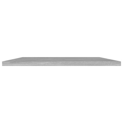 Panneaux de bibliothèque 4 pcs gris béton bois d’ingénierie