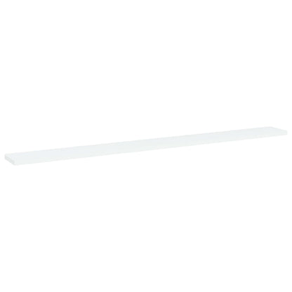 Panneaux de bibliothèque 4 pcs Blanc 100x10x1,5 cm Aggloméré