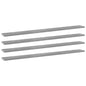 Panneaux de bibliothèque 4 pcs gris béton bois d’ingénierie